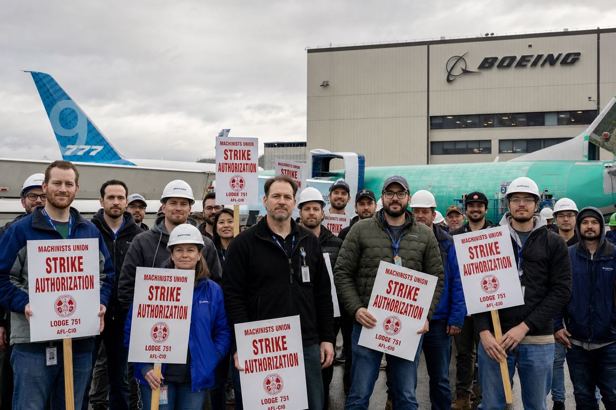 Boeing's Engineering and Technicians Union Rejects Contract Offer, Authorizes Strike
