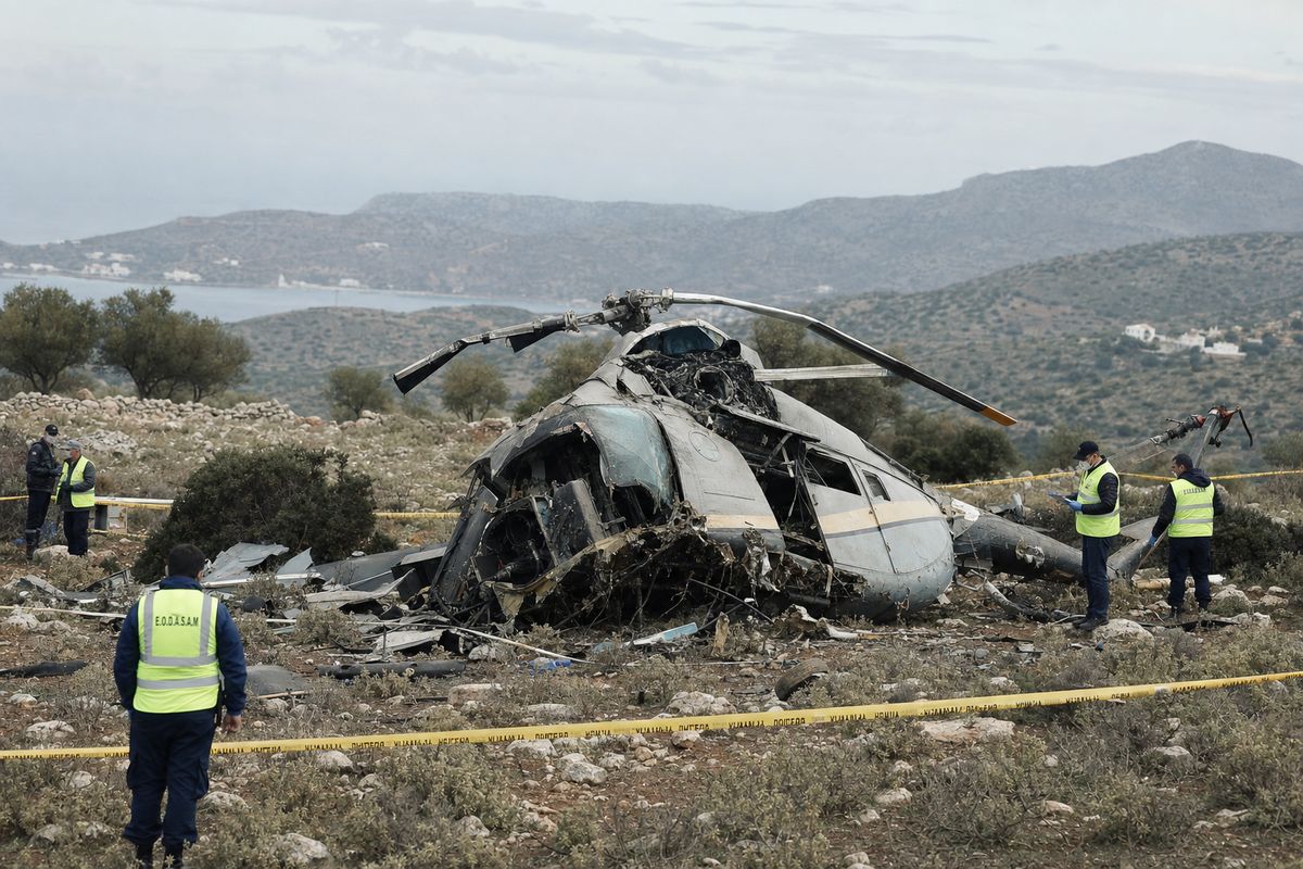 Damaged rotor blade may have caused Greek helicopter crash that killed British newlyweds