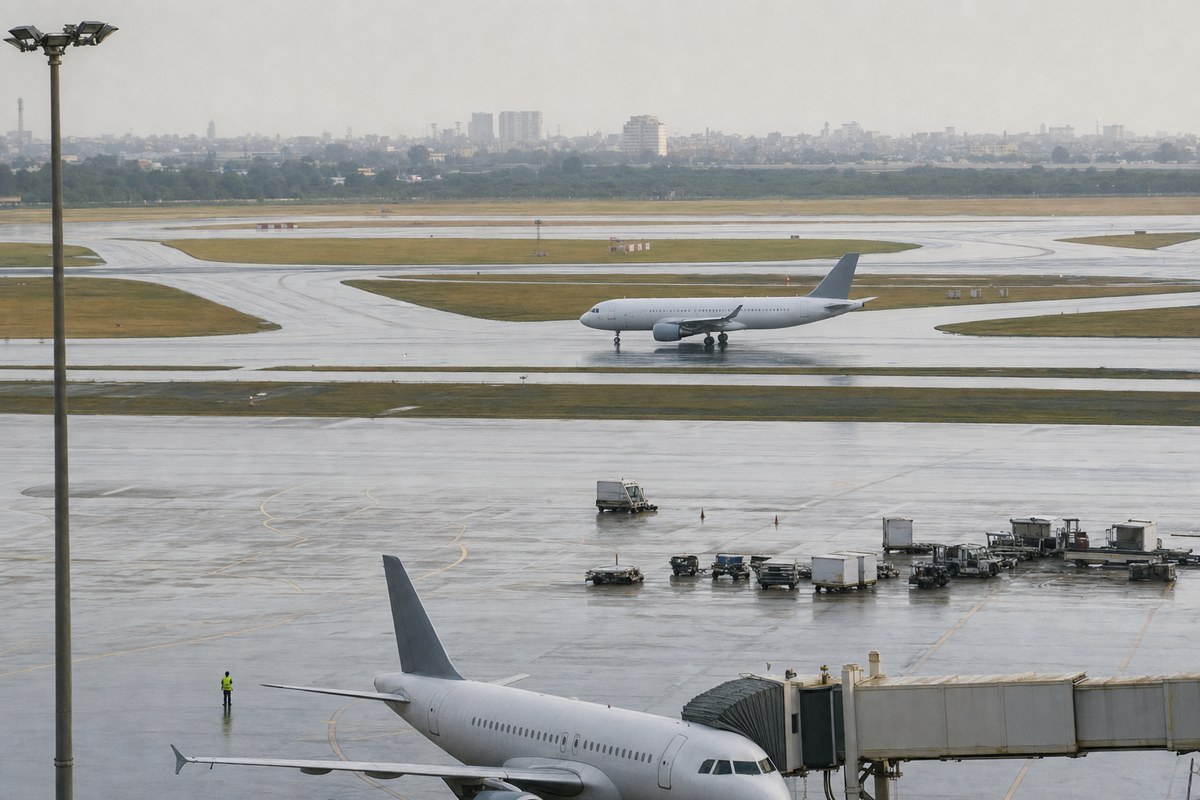 Heavy Rain Diverts 14 Flights from Delhi Airport, Causes Severe Road Congestion Across NCR