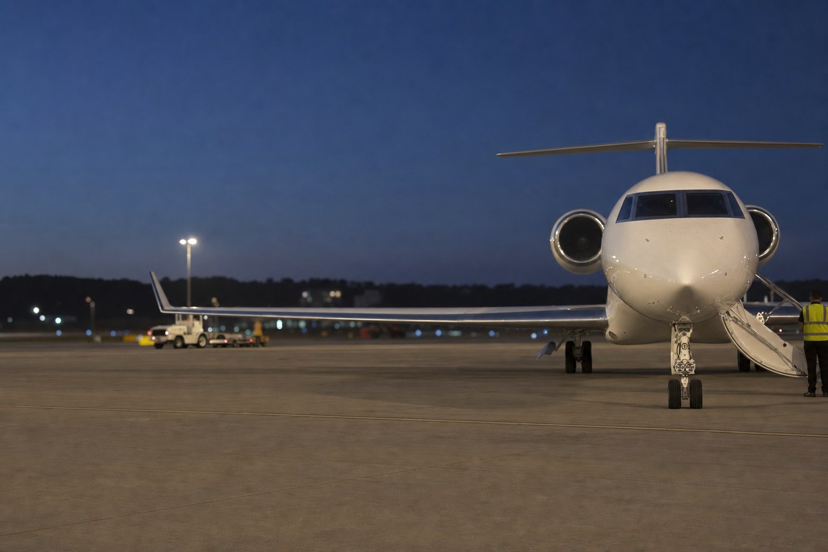 Solairus Aviation Flight TWY317 Arrives in Olbia from Muskoka on Time