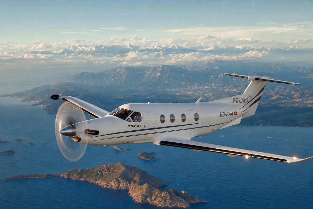 Jetfly Aviation Pilatus PC-12 NG (LX-JFZ) Recent Flight History: Mediterranean and Alpine Routes