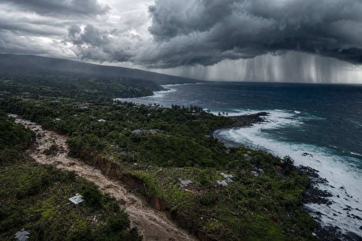 Tropical Storm Moke to Bring Up to 15 Inches of Rain to Hawaii's Big Island After Hurricane Lala Damage