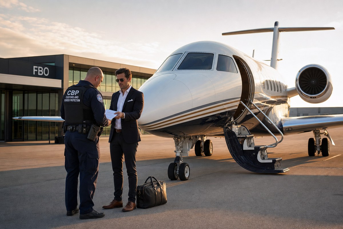 How Customs Clearance Works on Private Jet Flights