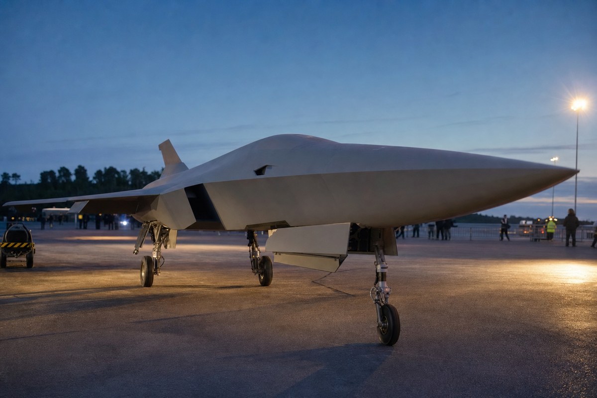 Saab Unveils Full-Scale Concept of A3-001 Unmanned Supersonic Aircraft, Aims to Deploy Fighter-Capable Drones by 2030