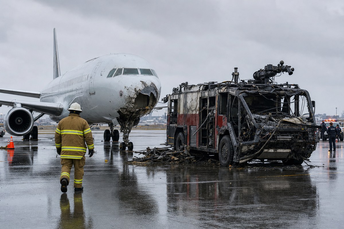 FAA moves to fire two LaGuardia controllers who left early before fatal Air Canada collision with fire truck