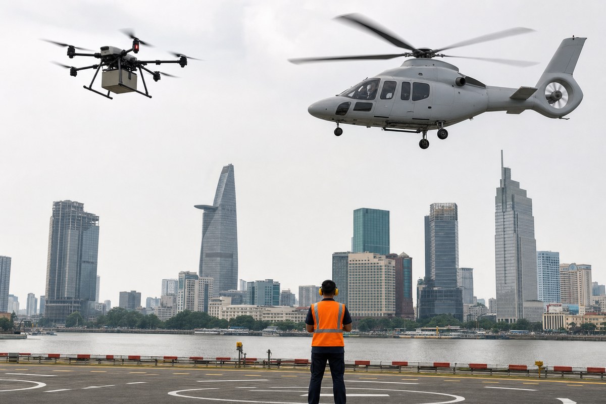 Ho Chi Minh City Draft Plan Divides Low-Altitude Airspace Into Four Vertical Zones Up to 3,000 Meters