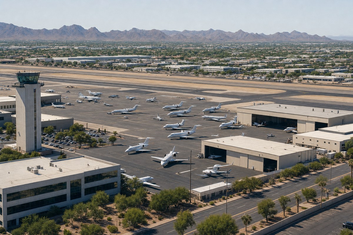 Scottsdale Airpark Compared to 'Oceanfront' Property as Aviation and Corporate Investment Surge