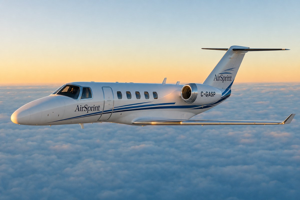 AirSprint Cessna Citation CJ3+ (C-FSUP) Flight History: 13 Legs Logged August 17–23, 2026