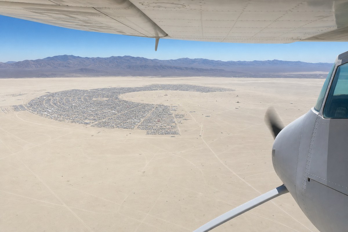 FAA Issues Special Flight Procedures for 2026 Burning Man at Black Rock Desert, Nevada