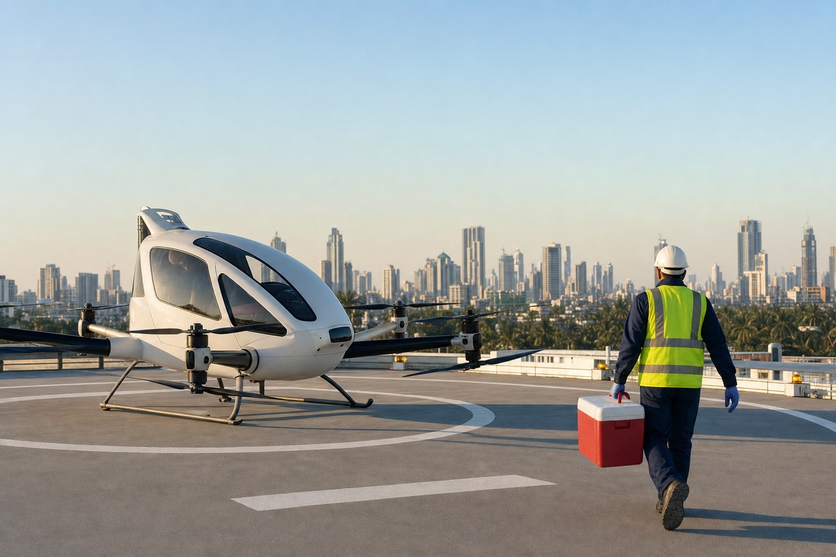 SkyDrive, Air India and Suzuki Motor Corporation Select Mumbai and Delhi Routes for eVTOL Medical Logistics Trial