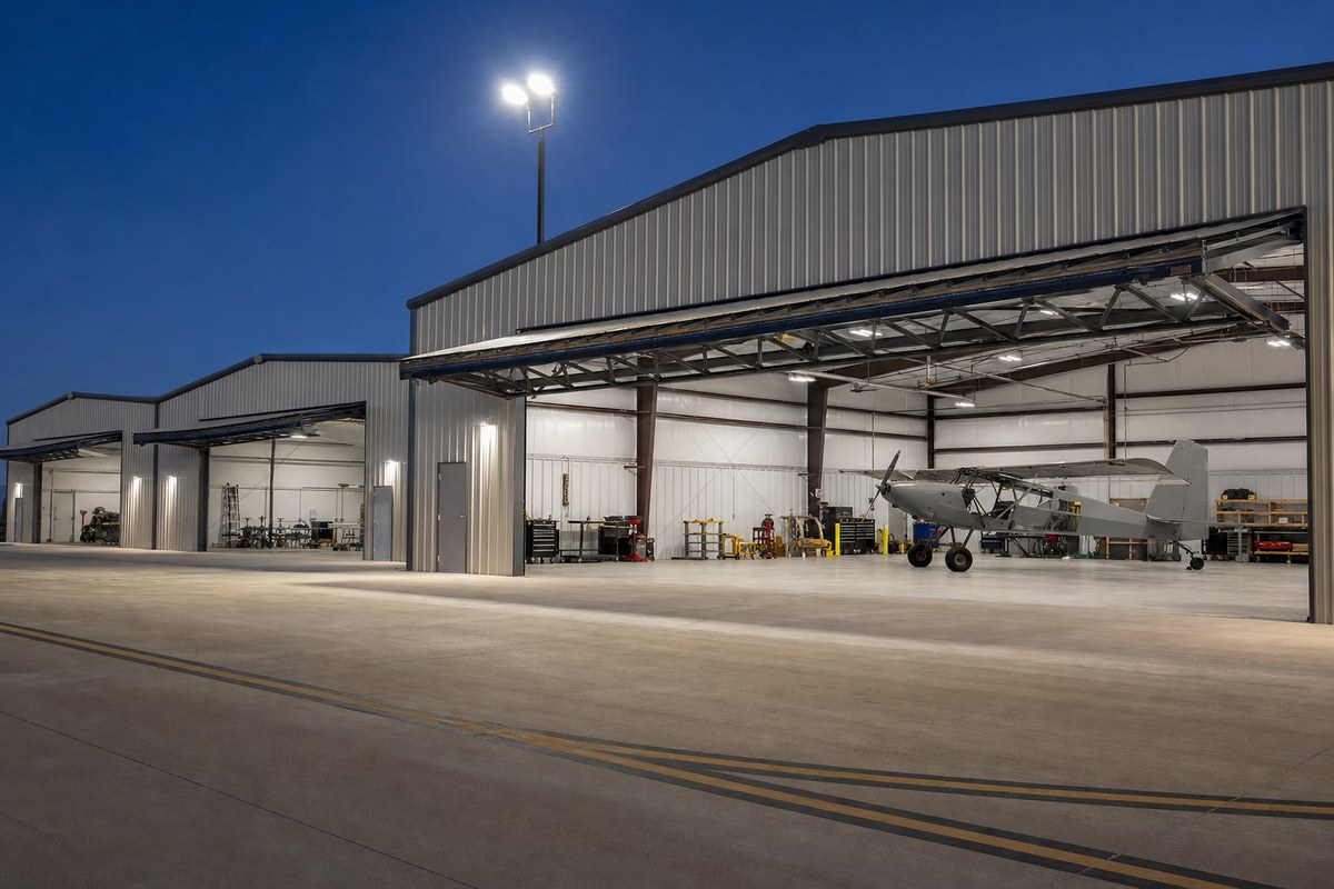 Fairview Municipal Airport Completes $1.86M Hangar Project, Including Facility for Bearhawk Aircraft