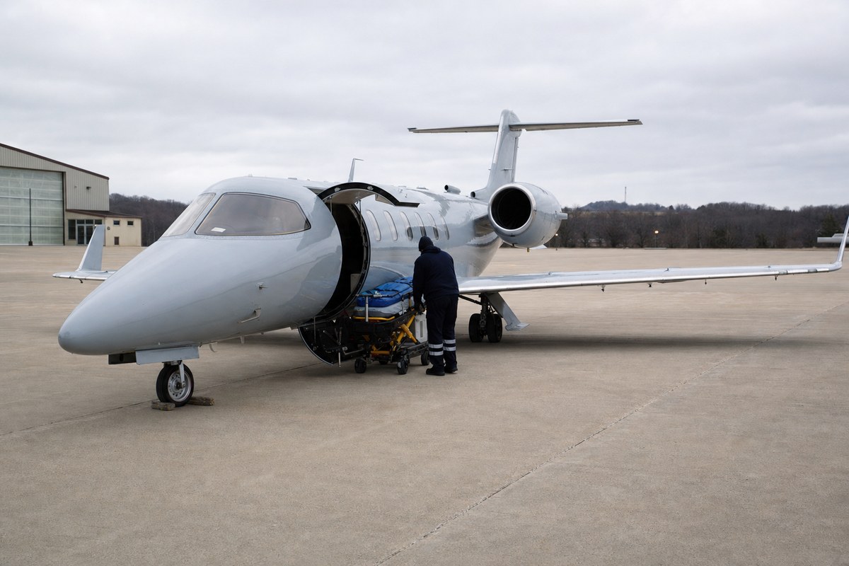Medway Air Ambulance VP Mike Vallee on 22,000-plus flights, Learjet 45 operations, and keeping humanity central to criti