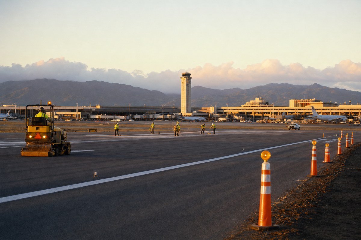 HDOT to Conduct Nightly Runway Closures at Honolulu's Daniel K. Inouye International Airport Starting September 8