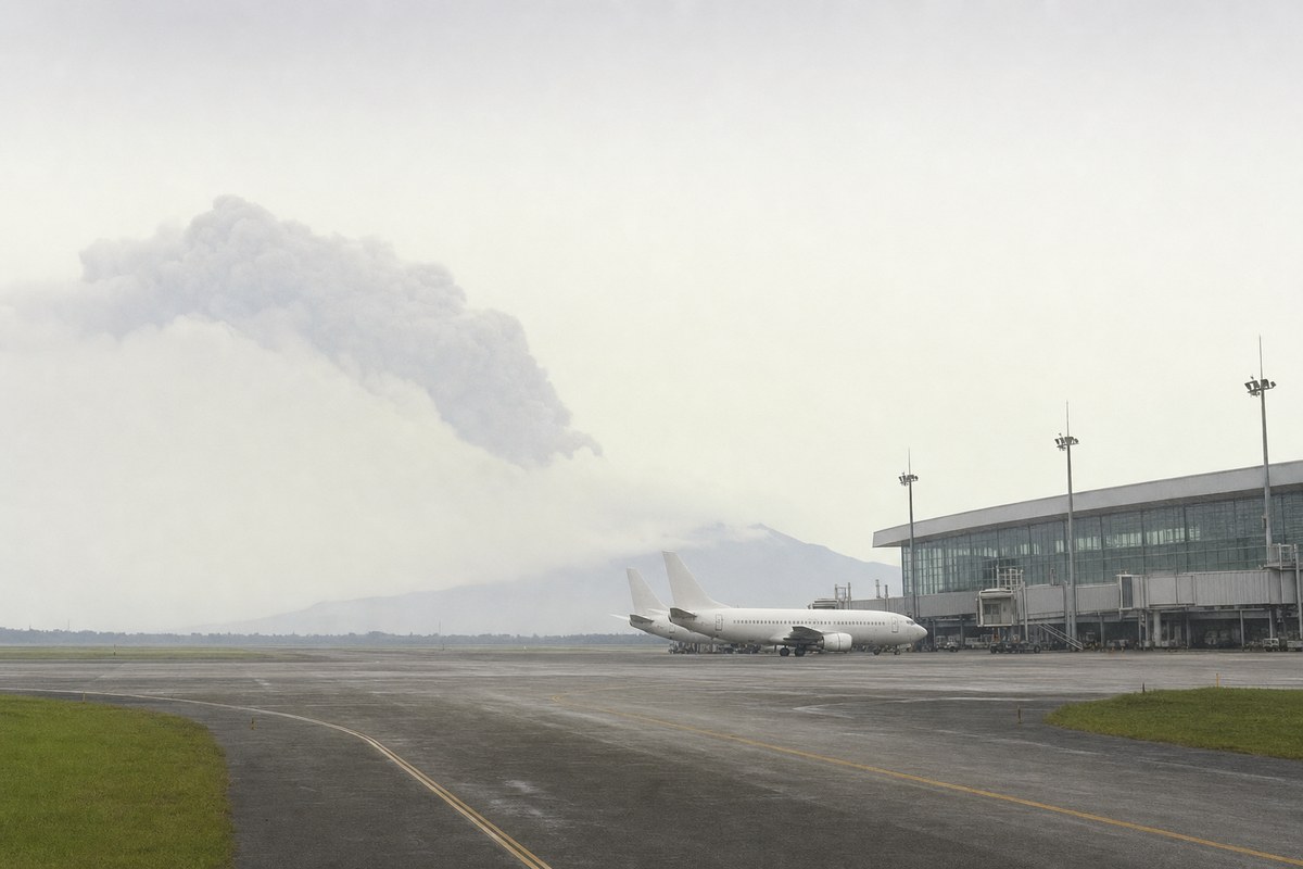 Mount Sinabung eruption cancels 21 flights at Kualanamu International Airport, triggers temporary runway closure