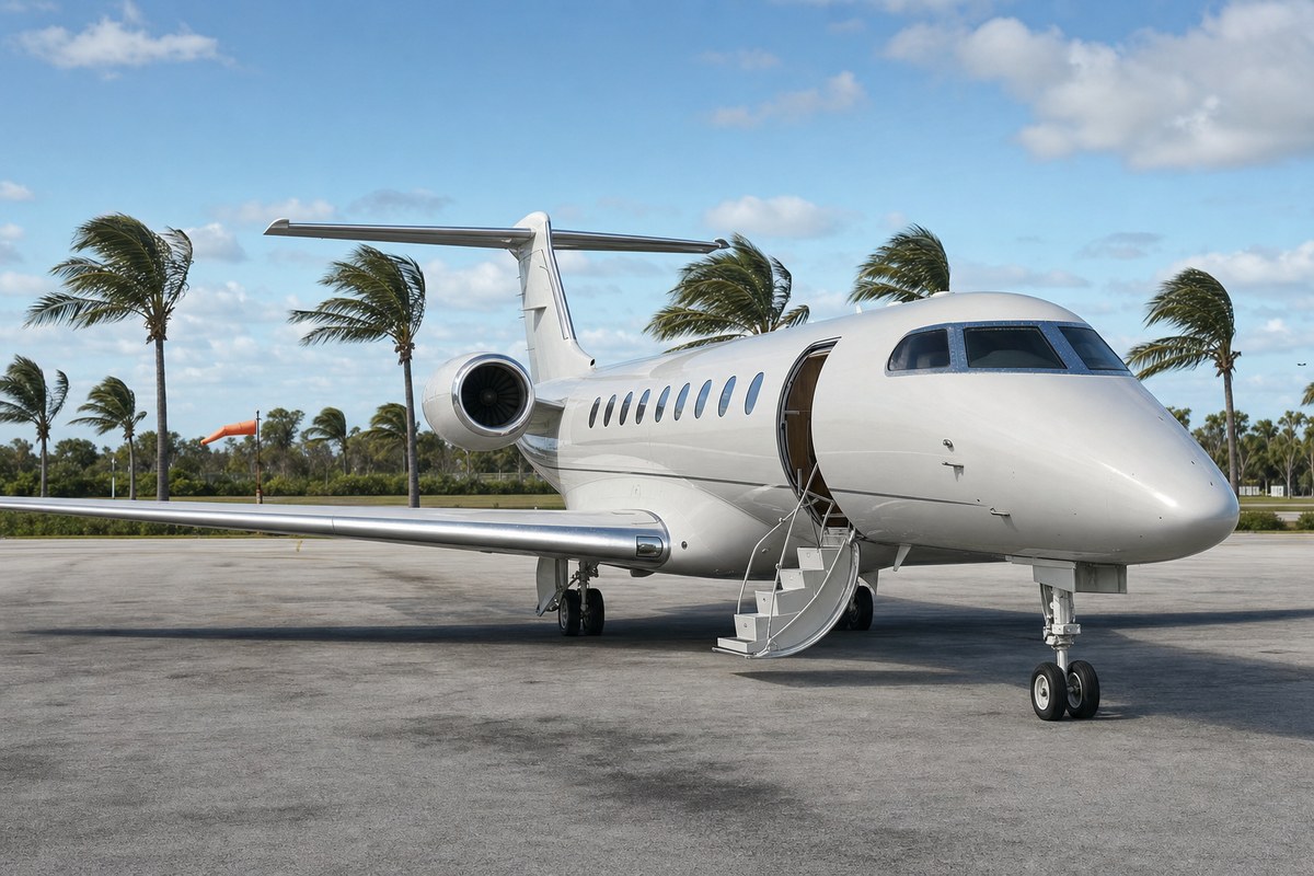 Private Aviation in Hurricane Season: Routing Flexibility, Aircraft Options, and Charter Costs for Florida and Caribbean