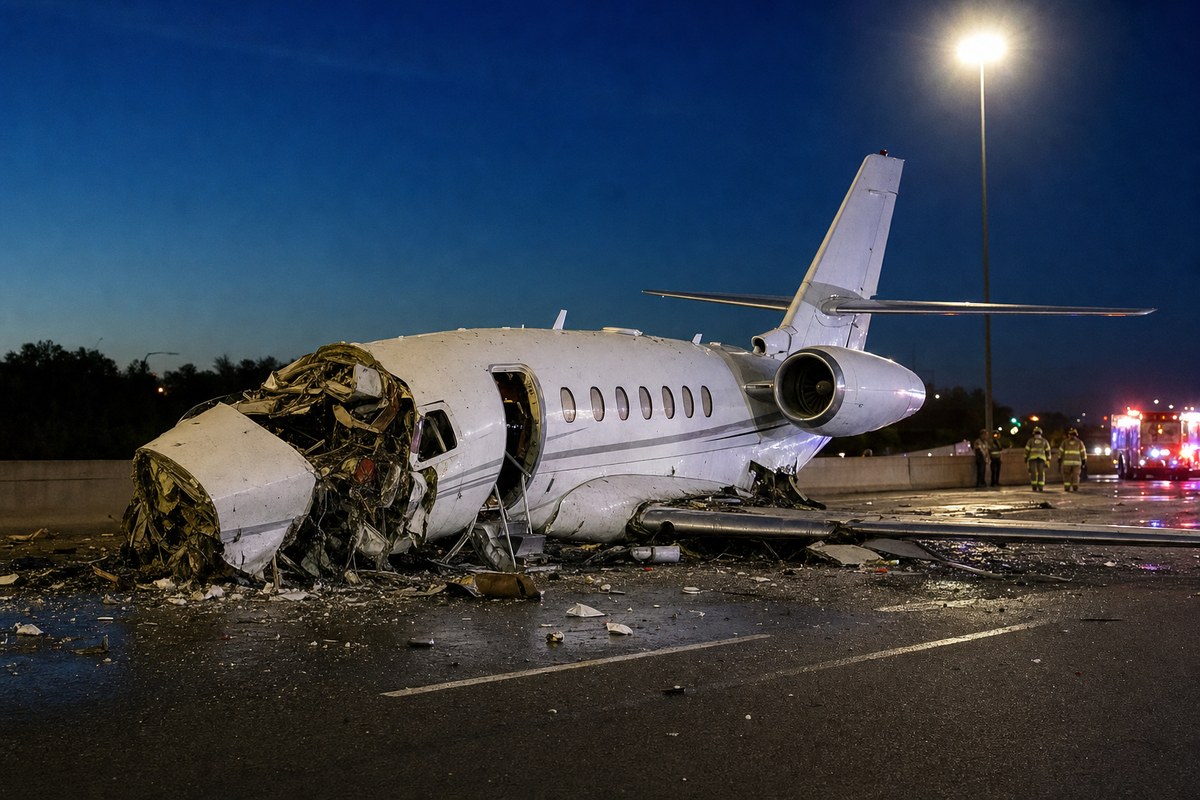 Capital Factory CEO Joshua Baer Killed as NetJets Cessna Citation Latitude Crashes onto Texas Highway in Laredo
