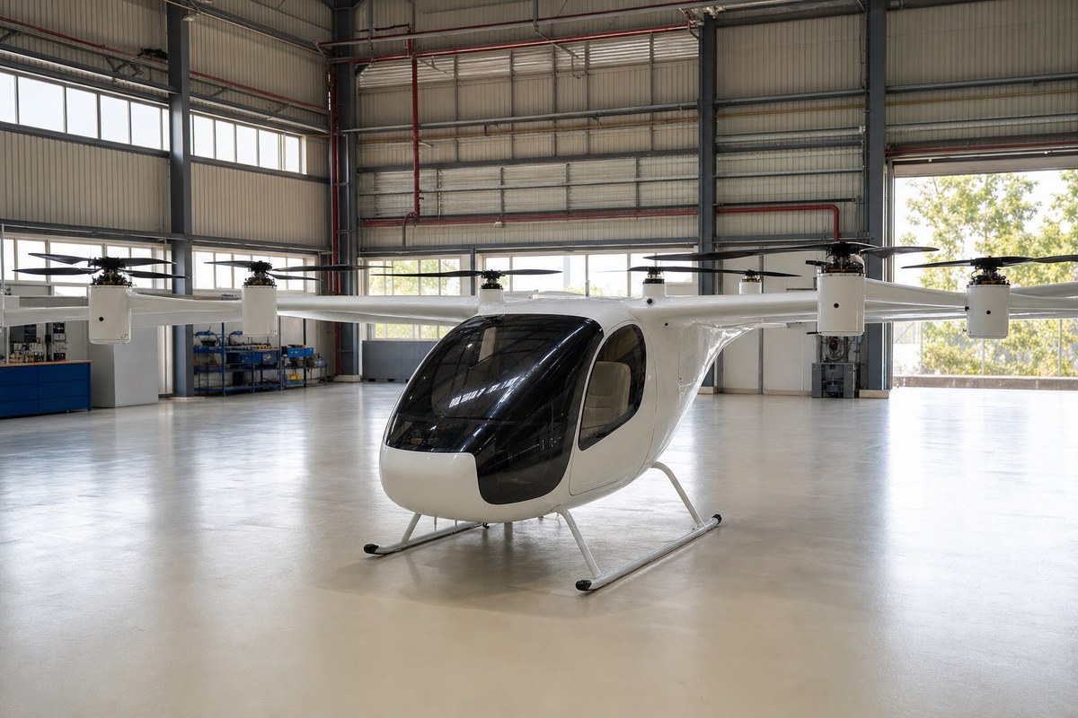 The ePlane Company Unveils e200X eVTOL Aircraft at New Chennai Facility