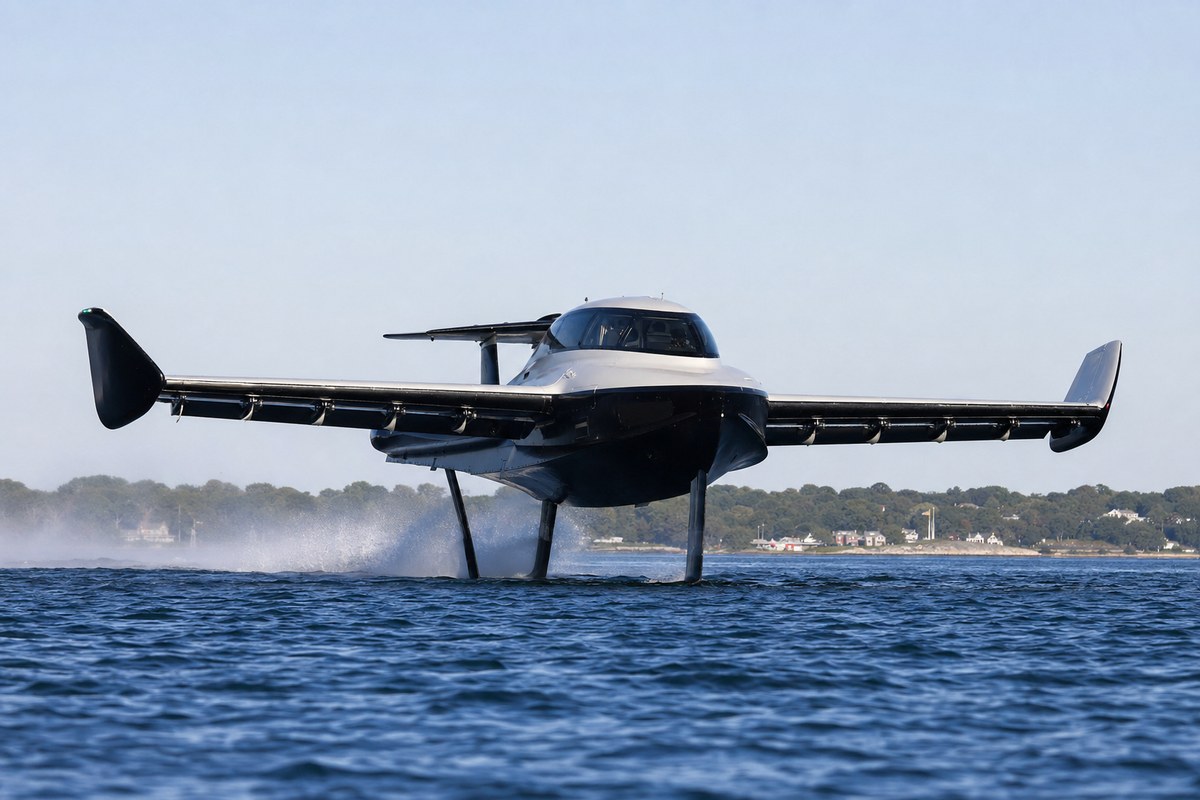 Regent Craft's electric WIG prototype completes first manned flight on Narragansett Bay