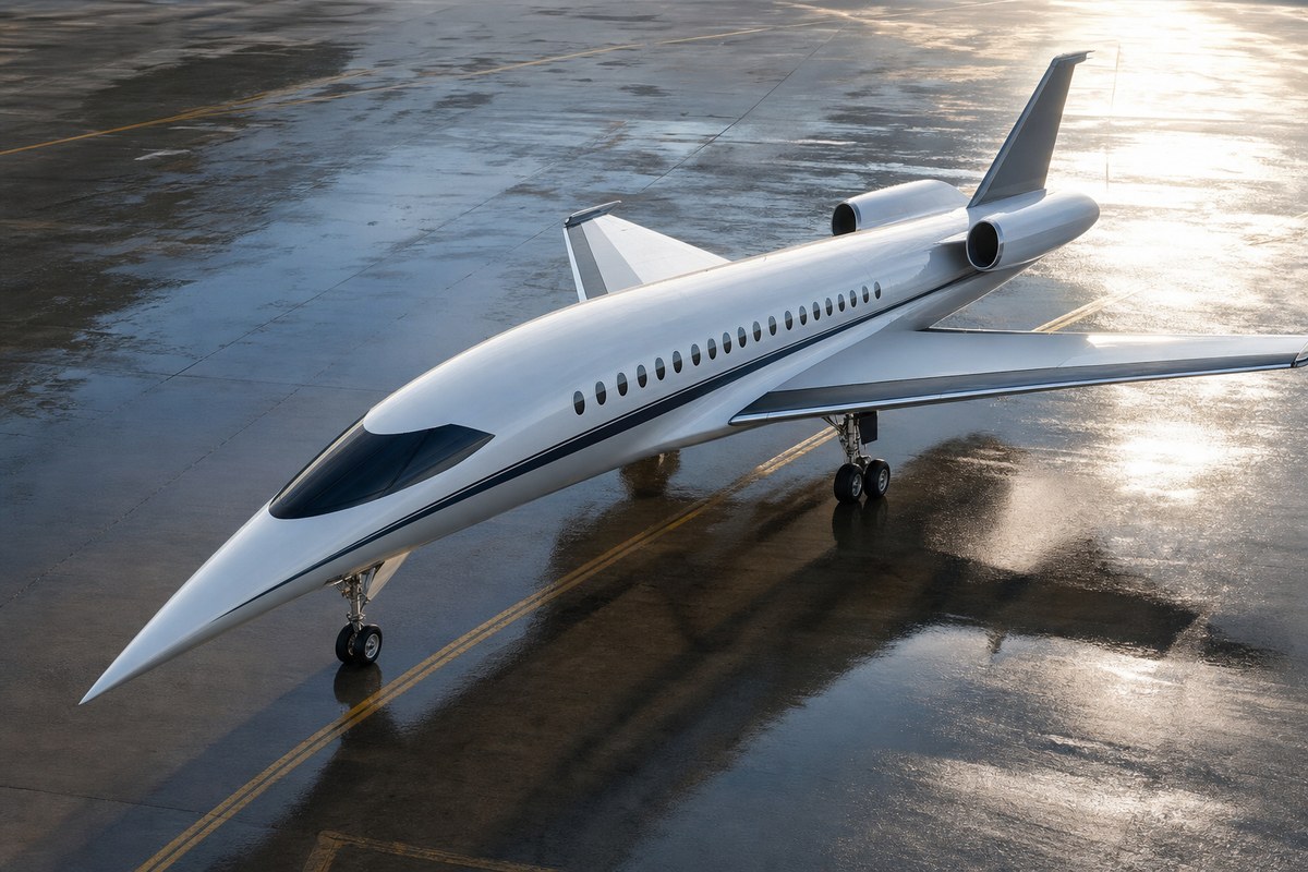 Russian EPSYLON Concept Proposes Supersonic Business Jet with Variable-Sweep Wing and Reconfigurable Cabin