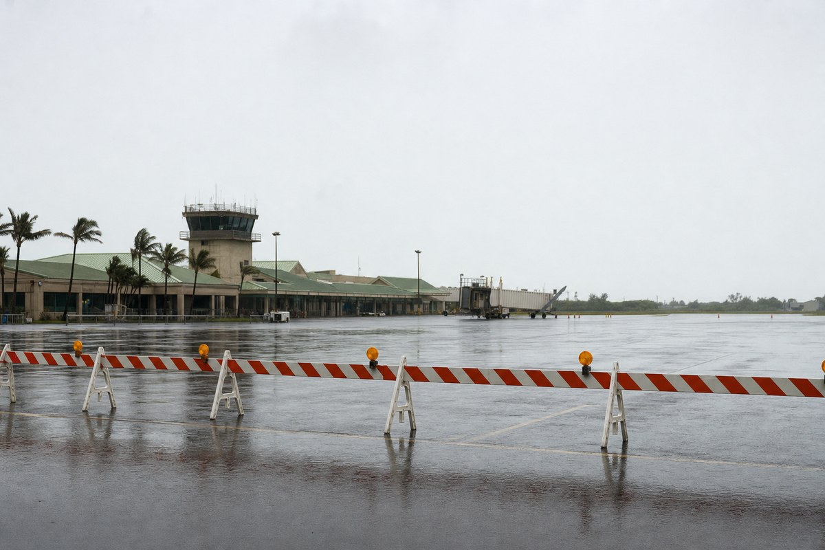 Lihue Airport and Commercial Ports Close as Hurricane Lowell Approaches Kauai