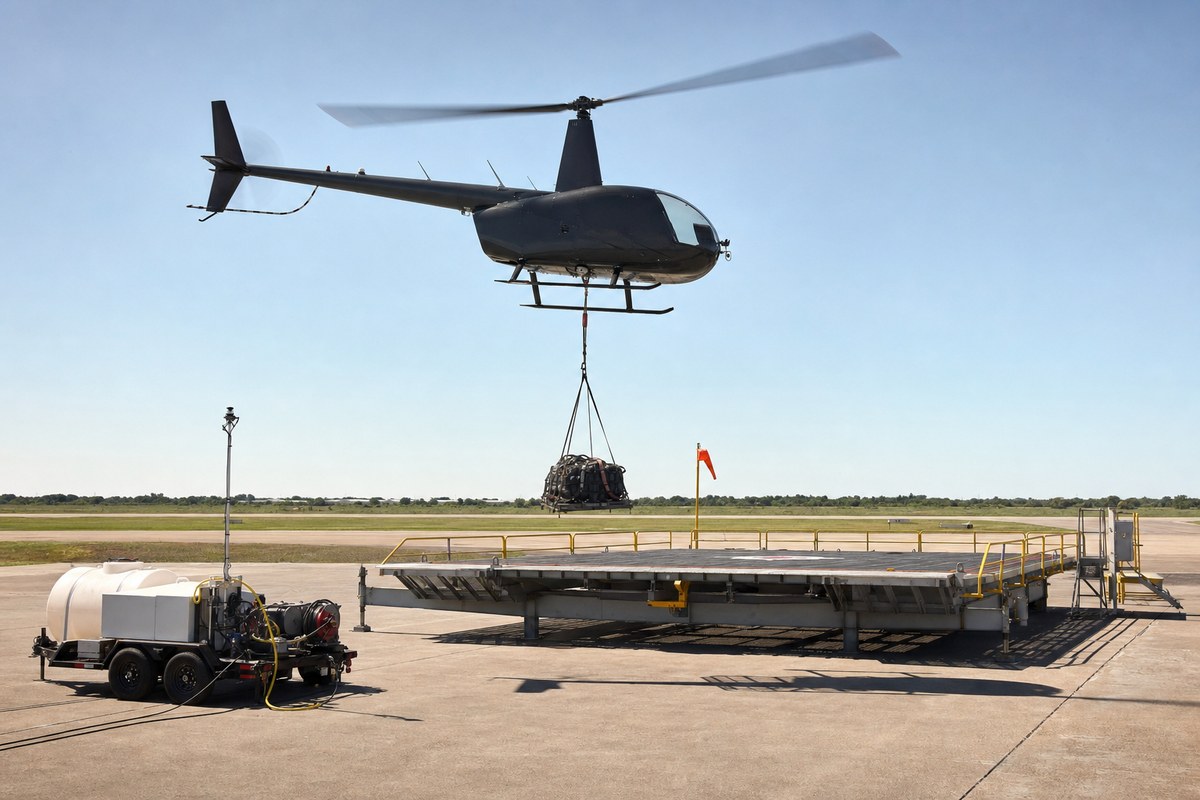 Robinson Unmanned R44 Airtruck Completes Offshore Cargo Demos in Louisiana