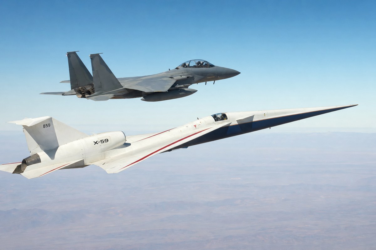 NASA Prepares X-59 Quiet Supersonic Jet for Acoustic Validation Testing in 2026