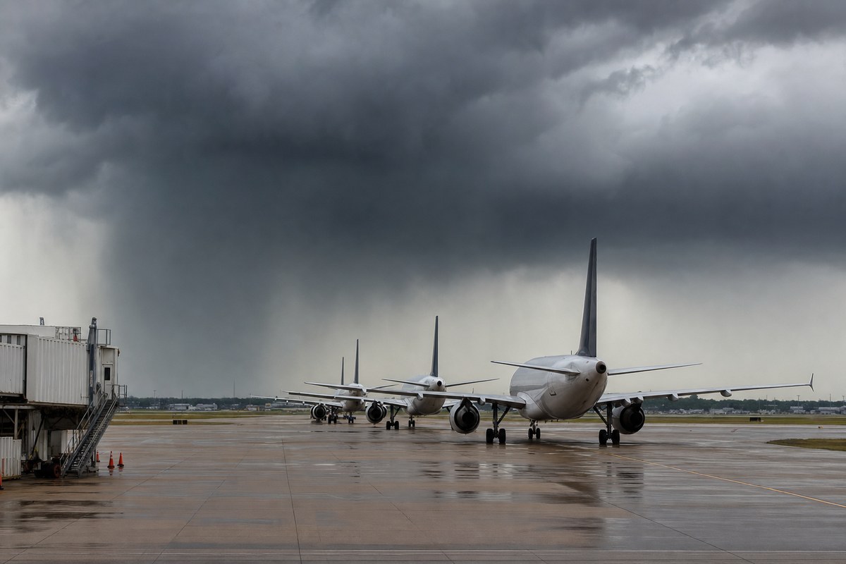 FAA Issues Ground Stop at Houston Bush Intercontinental Airport Due to Thunderstorms