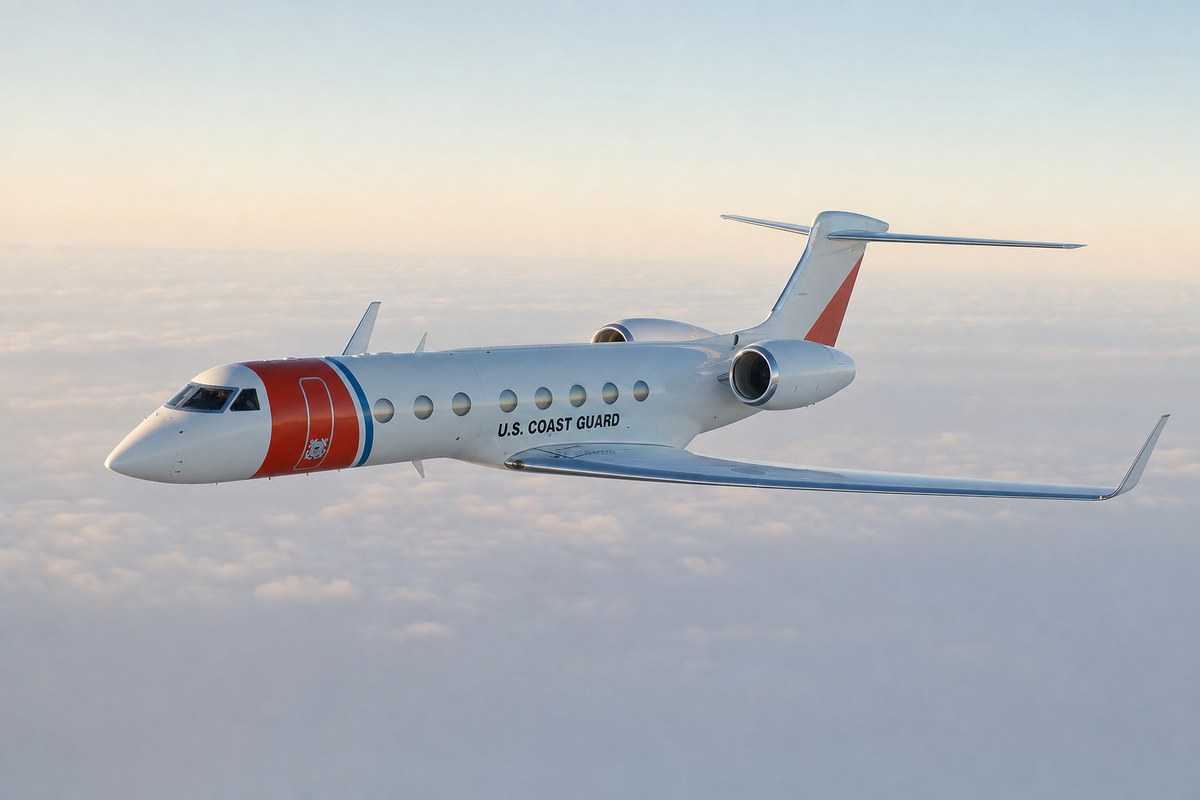 Coast Guard Gulfstream V Carrying Homeland Security Secretary Mullin Makes Emergency Landing After Mid-Air Engine Failur