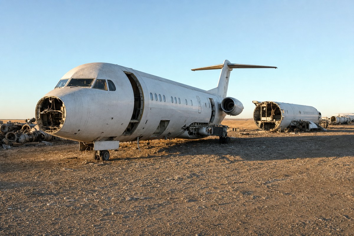 Fokker F28 Fleet Scrapped in Saskatoon; Three Aircraft Saved for Preservation