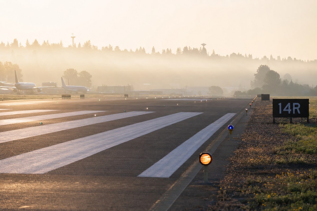 Runway 14R/32L at Boeing Field (KBFI) to Close Overnight on Multiple Nights in September 2026 for FAA Paving Work