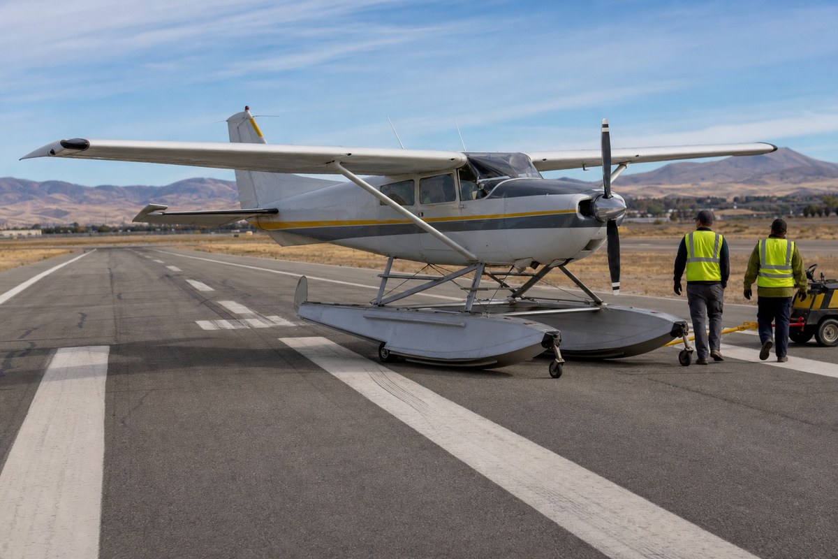 Boise Airport Runway Briefly Closed After Cessna 180 Floatplane Disabled on Runway