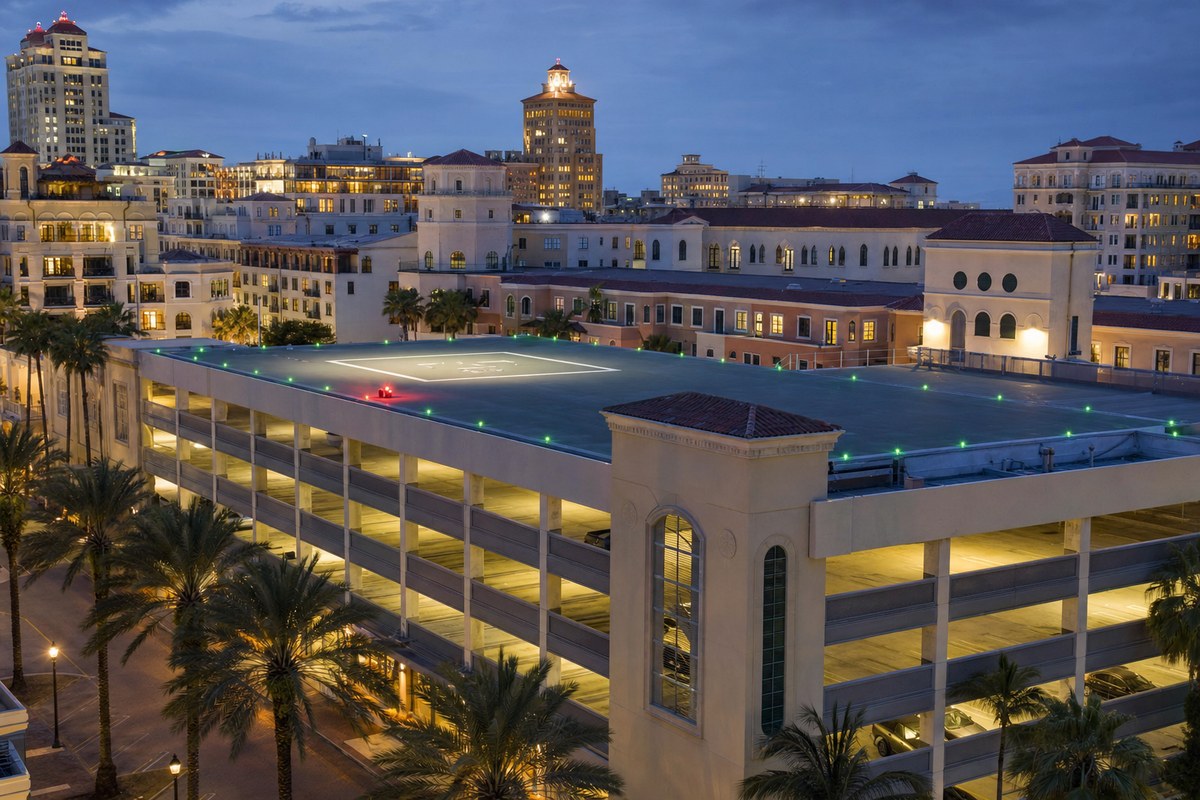 Related Ross Wins Zoning Approval for eVTOL Vertistop at West Palm Beach's CityPlace Hibiscus Garage