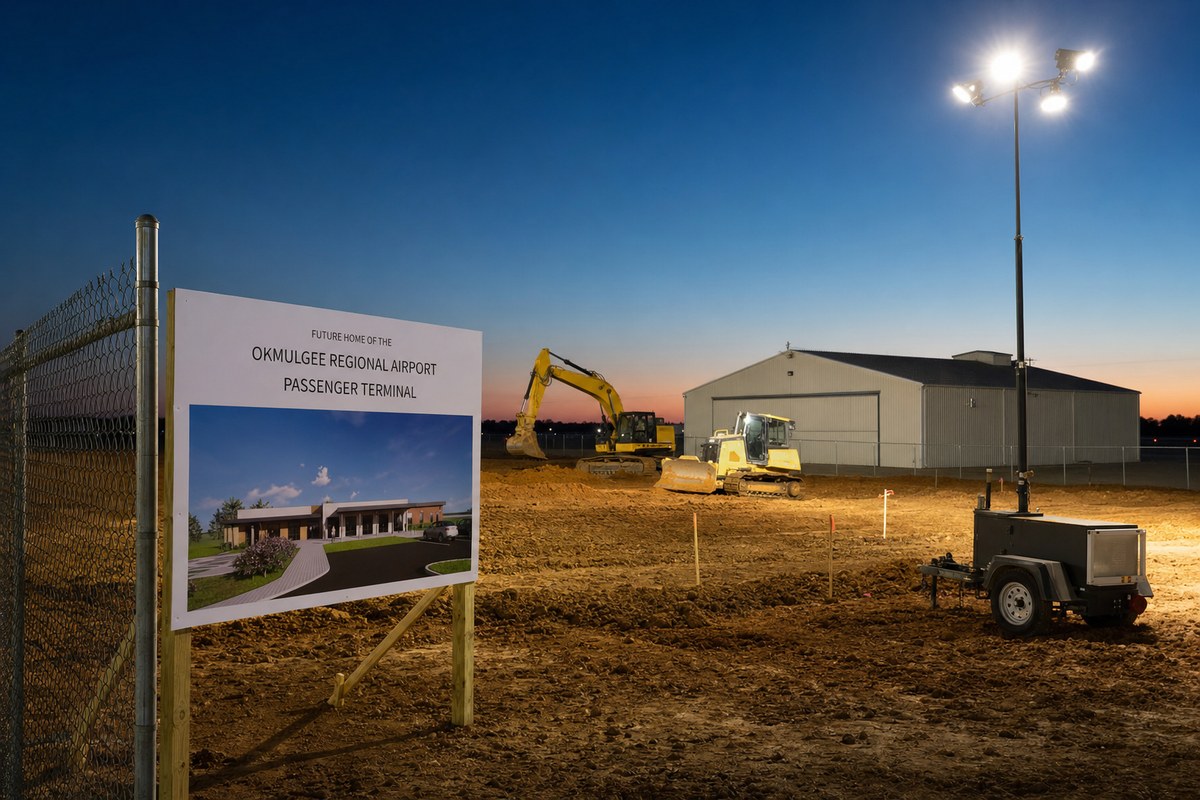 Oklahoma's Okmulgee Regional Airport Breaks Ground on First Purpose-Built $2.5M Terminal