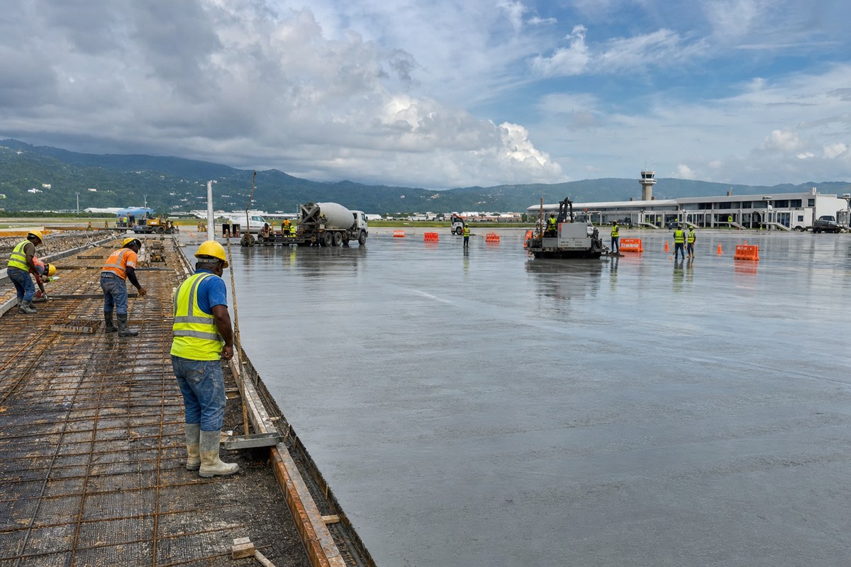 US$51 Million Apron Expansion Under Way at Norman Manley International Airport