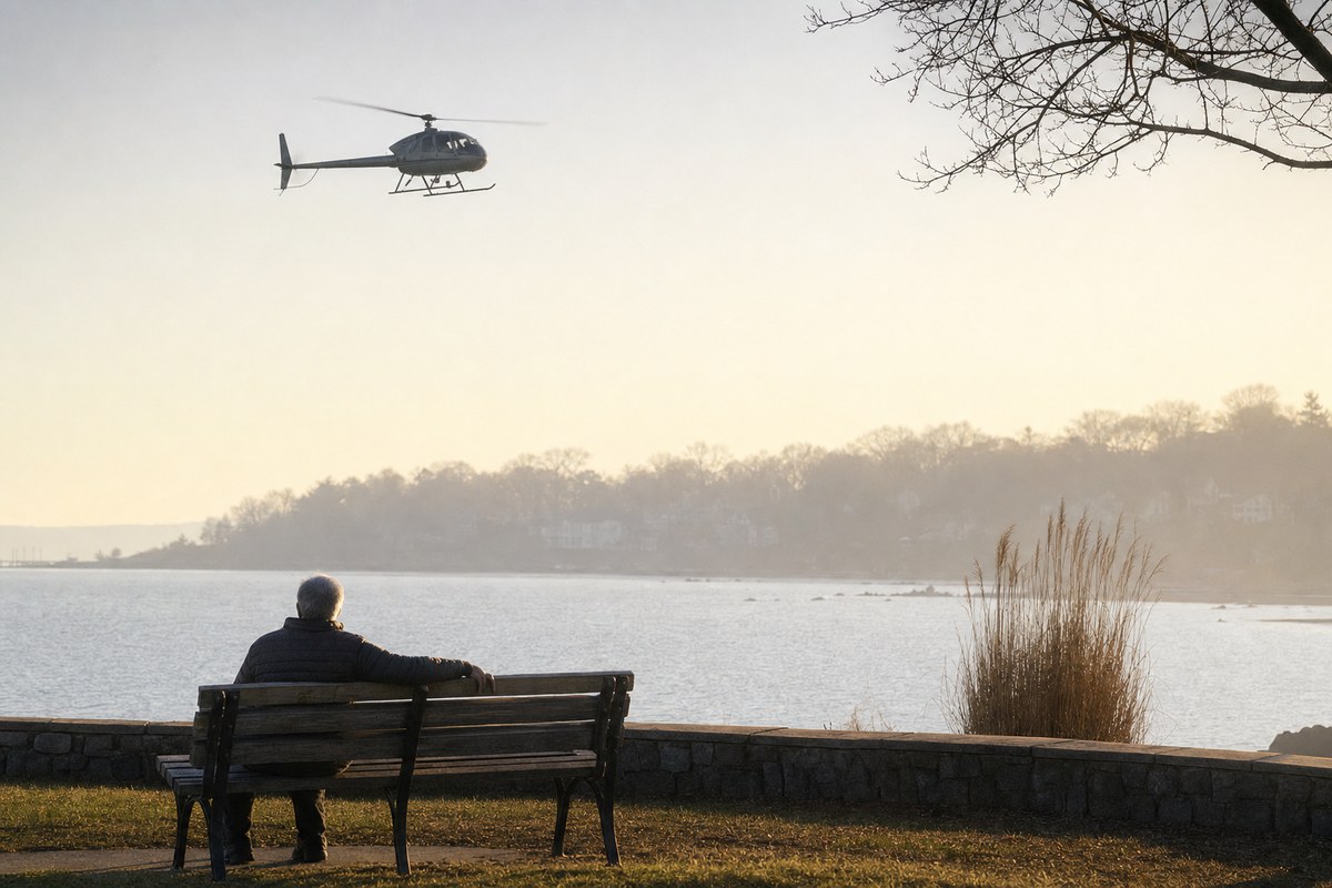 Helicopter Noise Frustrates Residents of Larchmont, N.Y., Near Long Island Sound