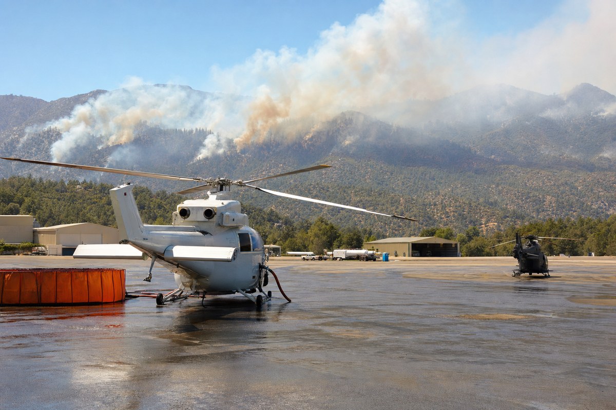 Dome Fire Forces Closure of Mariposa-Yosemite Airport; Blaze Exceeds 4,000 Acres Near Yosemite