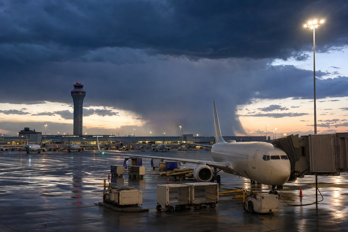 Thunderstorms Trigger Ground Stop, 828 Flight Delays at Denver International Airport