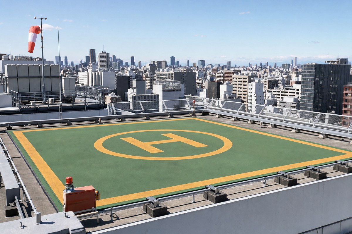 SkyDrive to Study Feasibility of Converting Osaka City's 146 Rooftop Emergency Helipads into eVTOL Vertiports