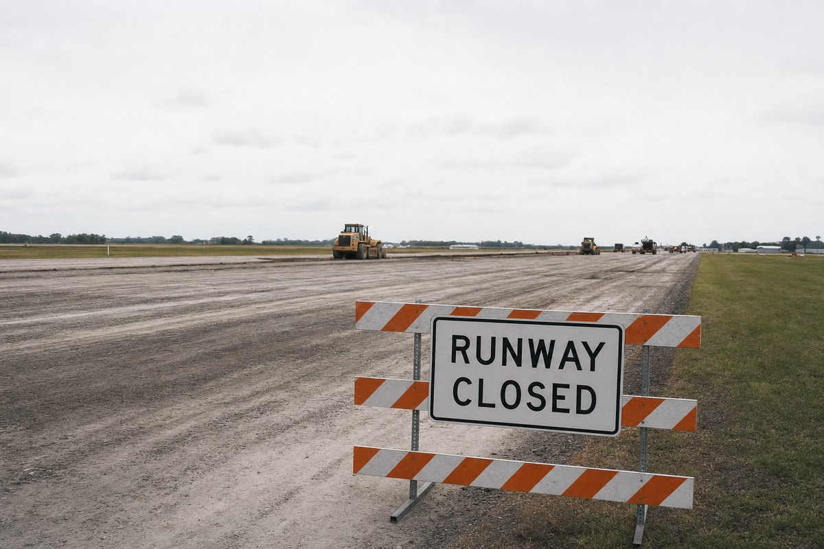 Algona Municipal Airport Closes Runways for Rehabilitation Project
