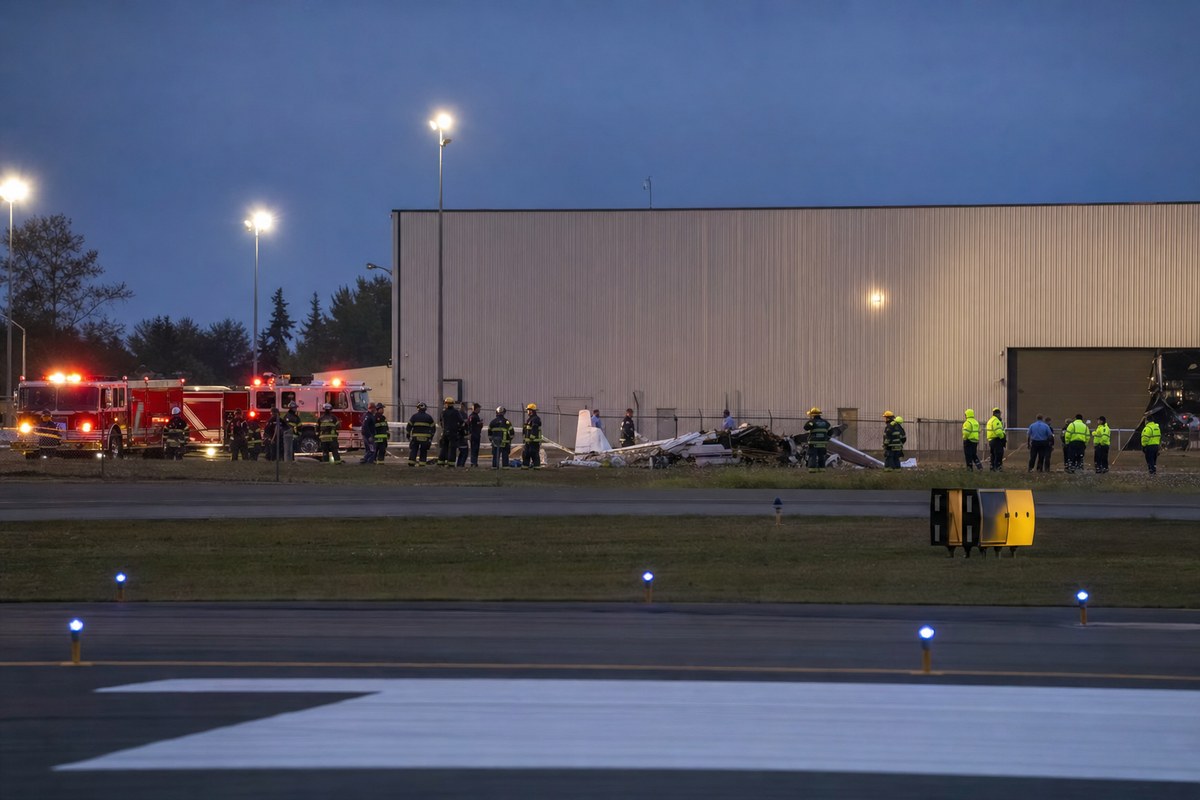 Small Plane Crashes at Paine Field Airport in Everett, Injuries Confirmed