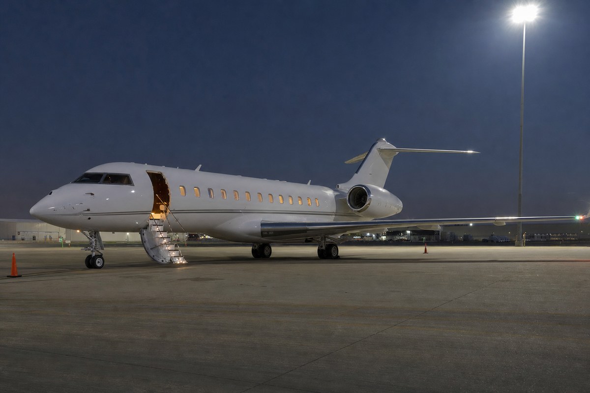Oprah Winfrey三十年间拥有五架私人飞机，机队包括Bombardier Global Express XRS