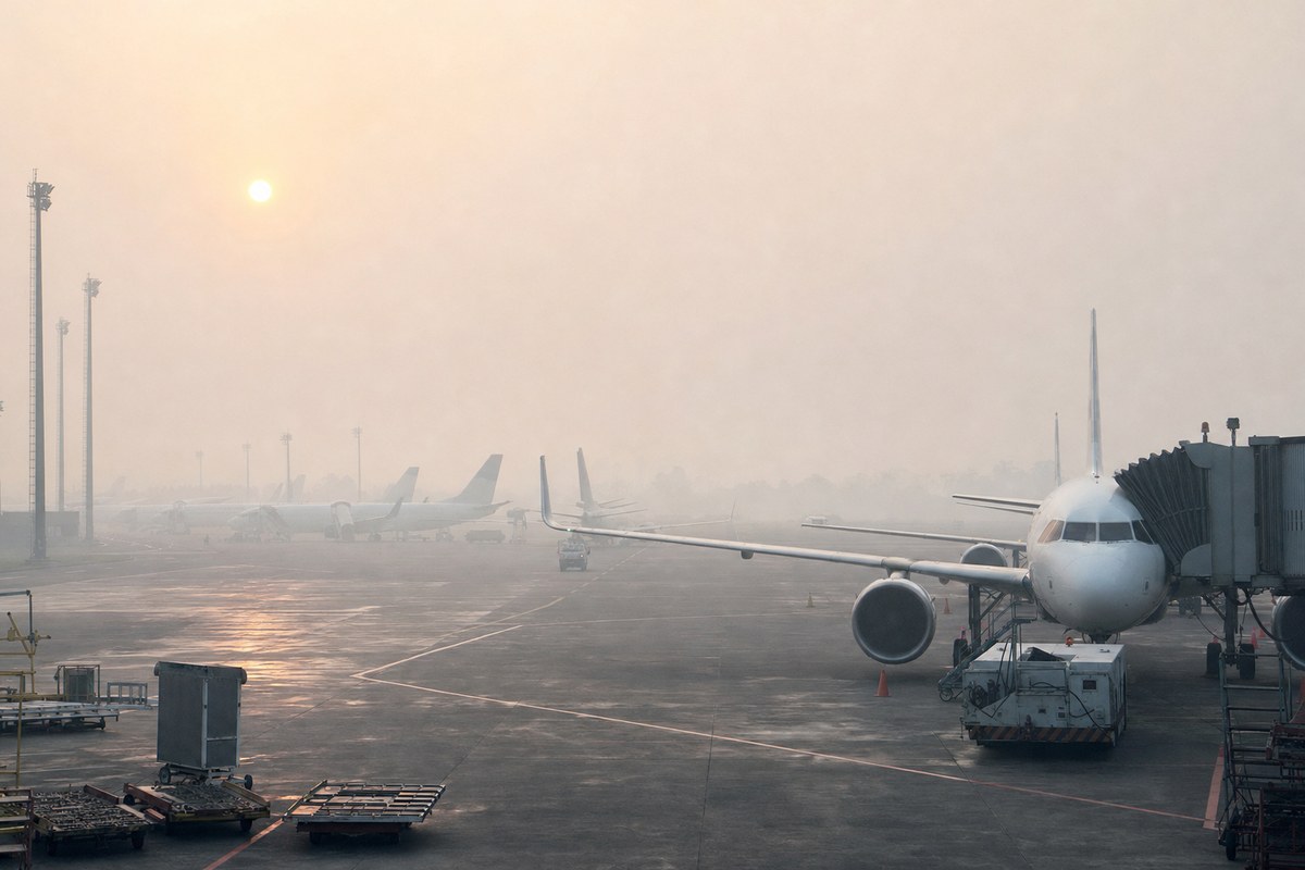 Wildfire Haze Disrupts Dozens of Flights Across Sumatra as Visibility Drops Below Safe Levels