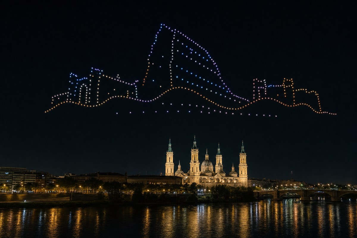 EHang Stages Large-Scale Drone Shows in Lleida and Zaragoza, Spain