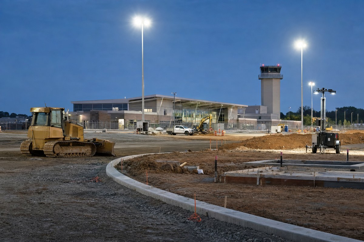 Manassas Airport Starts Terminal Site Work as $29.3 Million Control Tower Contract Goes to Commission