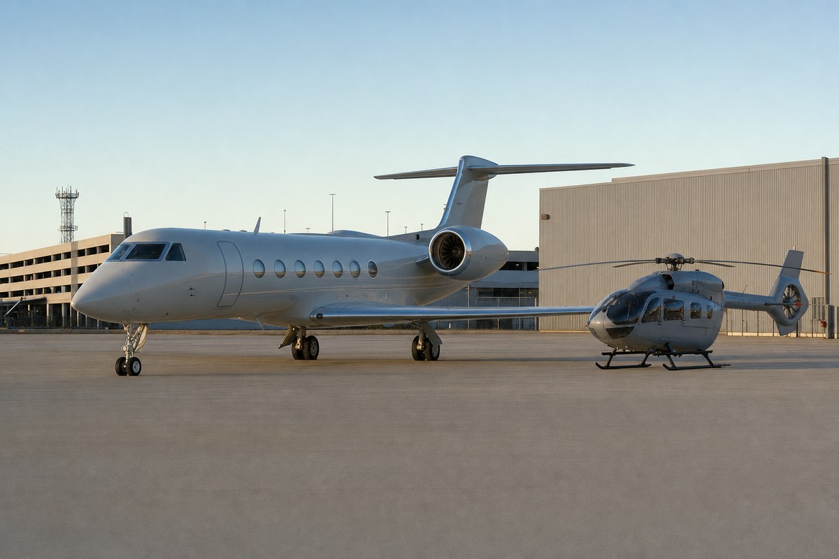 Jerry Jones's Two Tracked Aircraft: Gulfstream V N1DC and Airbus H145 N945DC Based at Dallas Love Field