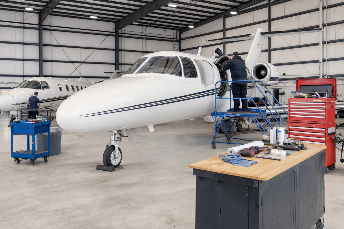 Pryor Field's New Aircraft Maintenance Division Services 25-30 Aircraft in First Month, Plans Expansion