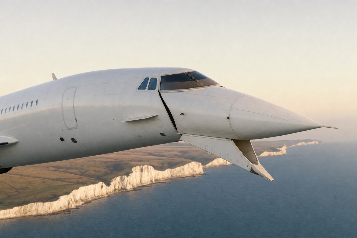 Concorde's Drooping Nose Is Unlikely to Be Repeated as Modern Supersonic Designs Use Cameras and Displays Instead