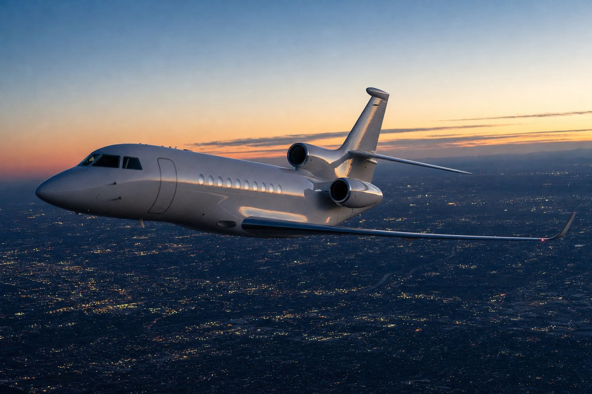 Taylor Swift's Falcon 7X N3200X Flies Van Nuys to Kansas City in 2 Hours 32 Minutes