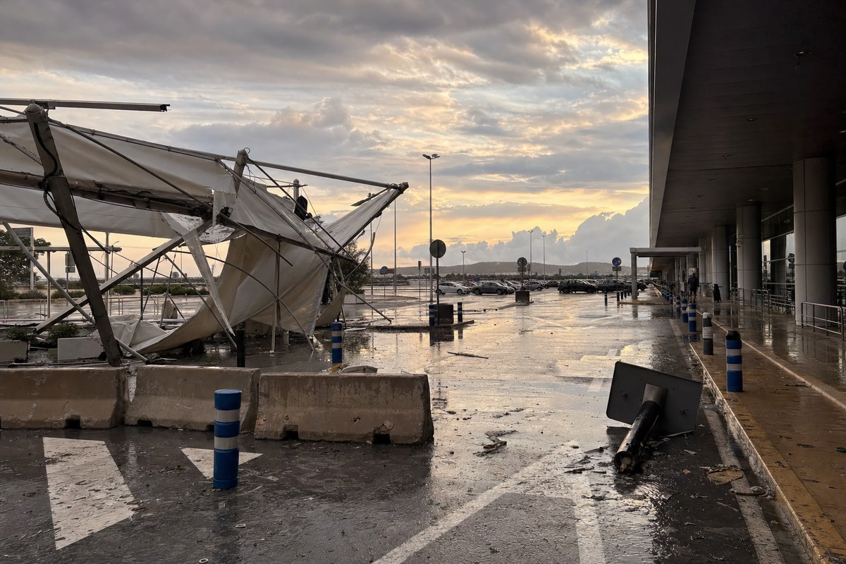 Ibiza Airport Suspends Operations Twice in Storm, With Five Cancellations and 16 Diversions