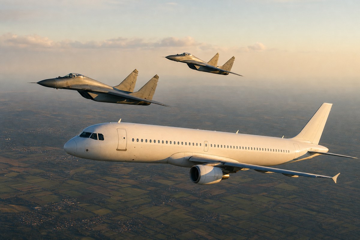 Austrian Airlines Tel Aviv–Vienna A320 Diverts to Sofia After Bomb Threat, Escorted by Bulgarian MiG-29s
